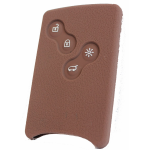 GUSCIO SILICONE MARRONE PER SMART CARD RENAULT 4 TASTI C/T BAULE+FARI