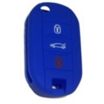 GUSCIO SILICONE BLU PER CHIAVE CITROEN/PEUGEOT 3 TASTI C/TASTO BAULE