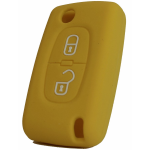 GUSCIO SILICONE GIALLA PER CHIAVE CITROEN/PEUGEOT 2 TASTI