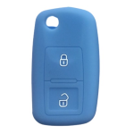 GUSCIO SILICONE CELESTE PER CHIAVE AUDI/VOLKSWAGEN 2 TASTI