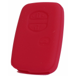 GUSCIO SILICONE ROSSO PER CHIAVE TOYOTA 3 TASTI C/TASTO BAULE