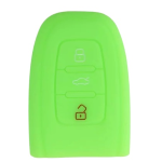 GUSCIO SILICONE VERDE PER CHIAVE AUDI 3 TASTI C/TASTO BAULE