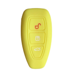 GUSCIO SILICONE GIALLA PER CHIAVE FORD 3 TASTI C/TASTO BAULE