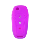 GUSCIO SILICONE VIOLA PER CHIAVE FORD 3 TASTI C/TASTO BAULE