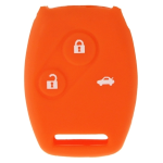 GUSCIO SILICONE ARANCIO PER CHIAVE HONDA 3 TASTI C/TASTO BAULE