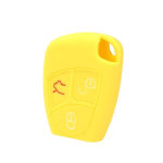 GUSCIO SILICONE GIALLO PER CHIAVE MERCEDES 3 TASTI C/TASTO BAULE