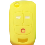 GUSCIO SILICONE GIALLO PER CHIAVE OPEL 3 TASTI C/TASTO BAULE