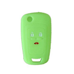 GUSCIO SILICONE VERDE PER CHIAVE OPEL/CHEVROLET 3 TASTI C/TASTO BAULE