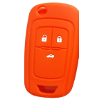 GUSCIO SILICONE ARANCIONE PER CHIAVE OPEL/CHEVROLET 3 TASTI C/T BAULE
