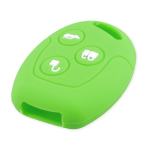 GUSCIO SILICONE VERDE PER CHIAVE FORD 3 TASTI C/TASTO BAULE