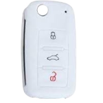 GUSCIO SILICONE BIANCO CHIAVESKODA/SEAT/VOLKSWAGEN 3 TASTI C/T BAULE