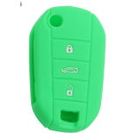 GUSCIO SILICONE VERDE CHIARO CHIAVE CITROEN/PEUGEOT 3 TASTI C/T BAULE