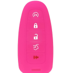 GUSCIO SILICONE FUXIA PER CHIAVE FORD 5 TASTI C/TAS.BAULE+PANICO