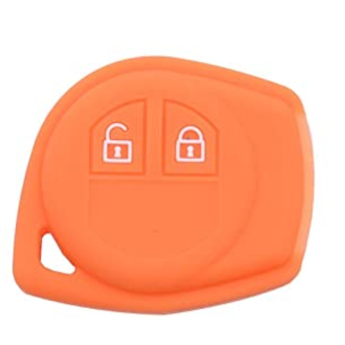GUSCIO SILICONE ARANCIO PER CHIAVE NISSAN/OPEL/SUZUKI 2 TASTI