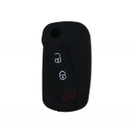 GUSCIO SILICONE NERO PER CHIAVE FORD 3 TASTI C/TASTO BAULE