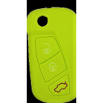 GUSCIO SILICONE VERDE PER CHIAVE FORD 3 TASTI C/TASTO BAULE