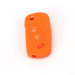 GUSCIO SILICONE ARANCIO PER CHIAVE FORD 3 TASTI C/TASTO BAULE