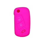 GUSCIO SILICONE FUXIA PER CHIAVE FORD 3 TASTI C/TASTO BAULE
