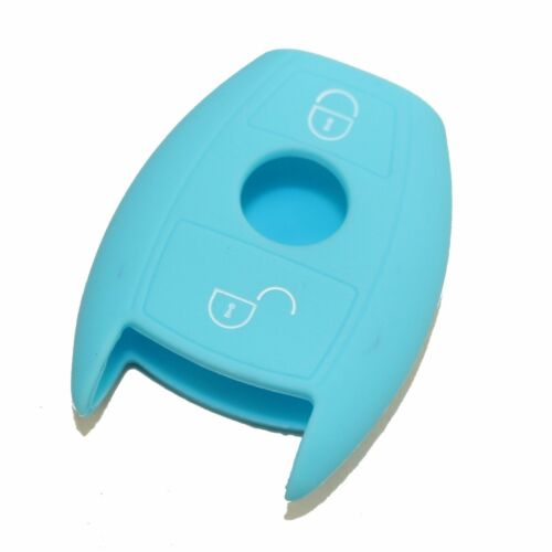GUSCIO SILICONE AZZURRO PER CHIAVE MERCEDES 2 TASTI