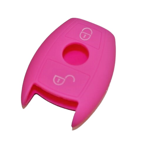 GUSCIO SILICONE FUXIA PER CHIAVE MERCEDES 2 TASTI