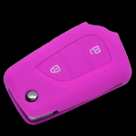 GUSCIO SILICONE FUXIA CHIAVE CITROEN/PEUGEOT/TOYOTA 3 TASTI C/T BAULE