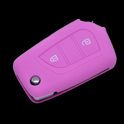 GUSCIO SILICONE ROSA CHIAVE CITROEN/PEUGEOT/TOYOTA 3 TASTI C/T BAULE