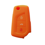 GUSCIO SILICONE ARANCIO CHIAVE CITROEN/PEUGEOT/TOYOTA 3 TASTI C/T BAUL