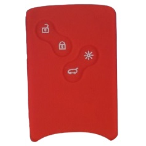 GUSCIO SILICONE ROSSO PER SMART CARD RENAULT 4 TASTI C/T BAULE+FARI
