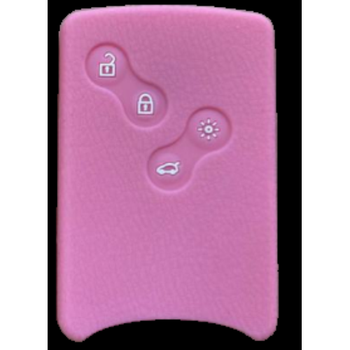 GUSCIO SILICONE ROSA PER SMART CARD RENAULT 4 TASTI C/T BAULE+FARI