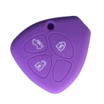 GUSCIO SILICONE VIOLA PER CHIAVE TOYOTA 3 TASTI C/TASTO BAULE