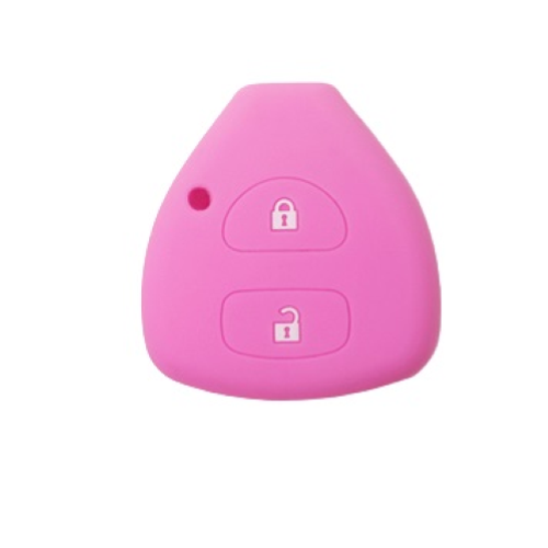 GUSCIO SILICONE ROSA PER CHIAVE TOYOTA 2 TASTI