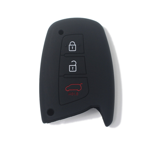 GUSCIO SILICONE NERO PER CHIAVE HYUNDAI 3 TASTI C/TASTO BAGAGLIAIO