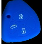 GUSCIO SILICONE BLU SCURO PER CHIAVE TOYOTA 3 TASTI C/TASTO BAULE
