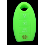 GUSCIO SILICONE VERDE PER CHIAVE NISSAN 4 TASTI C/T BAULE + ALLARME