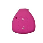 GUSCIO SILICONE FUXIA PER CHIAVE TOYOTA 2 TASTI