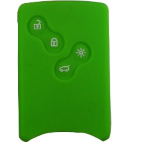 GUSCIO SILICONE VERDE PER SMART CARD RENAULT 4 TASTI C/T BAULE+FARI