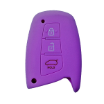GUSCIO SILICONE VIOLA PER CHIAVE HYUNDAI 3 TASTI C/TASTO BAGAGLIAIO