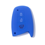 GUSCIO SILICONE BLU SCURO PER CHIAVE HYUNDAI 3 TASTI C/TASTO BAGAGLIAI