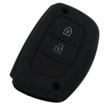 GUSCIO SILICONE NERO PER CHIAVE HYUNDAI 3 TASTI C/T BAULE