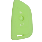 GUSCIO SILICONE VERDE PER CHIAVE BMW 3 TASTI C/TASTO BAULE