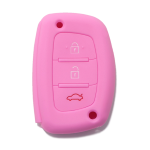 GUSCIO SILICONE ROSA PER CHIAVE HYUNDAI 3 TASTI C/T BAULE