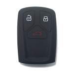GUSCIO SILICONE NERO PER CHIAVE AUDI 3 TASTI C/TASTO BAULE