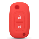 GUSCIO SILICONE ROSSO PER CHIAVE MERCEDES/RENAULT 2 TASTI
