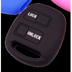 GUSCIO SILICONE NERO PER CHIAVE TOYOTA 2 TASTI