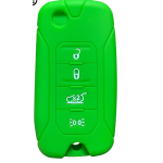 GUSCIO SILICONE VERDE PER CHIAVE JEEP 4 TASTI