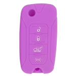 GUSCIO SILICONE VIOLA PER CHIAVE JEEP 4 TASTI