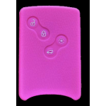 GUSCIO SILICONE FUXIA PER SMART CARD RENAULT 4 TASTI C/T BAULE+FARI