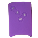GUSCIO SILICONE VIOLA PER SMART CARD RENAULT 4 TASTI C/T BAULE+FARI