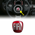 LOGOFLEX RICAMBIO LOGO INTERNO VOLANTE FIAT ROSSO ALTEZZA 42mm.