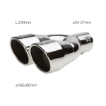 CODOLINO MARMITTA ROTONDO DOPPIO INOX D. 34-57 TRX/59
